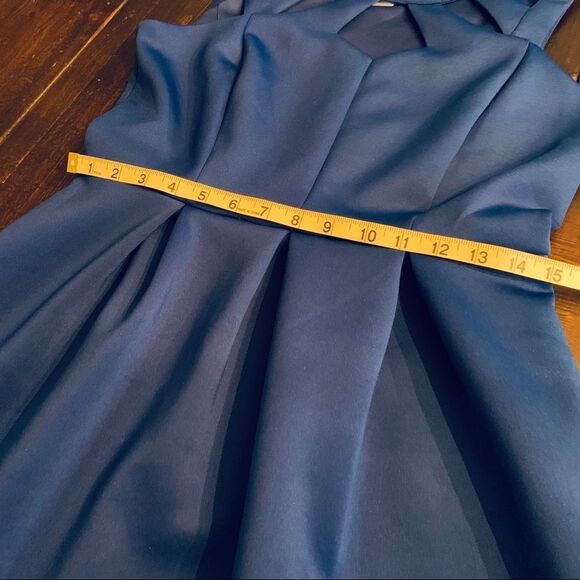 Mini Blue Keyhole Tunic Design Dress size L - Picture 6 of 8